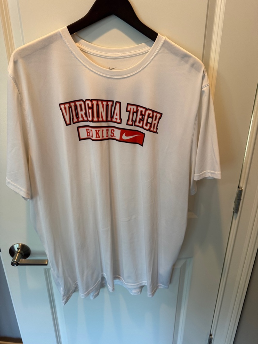 Nike White Virginia Tech Hokies Short-Sleeve Dri Fit Tee